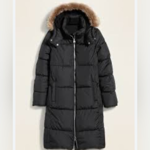 Frost-Free Long Hooded Puffer Jacket for Women Large - Picture 1 of 6